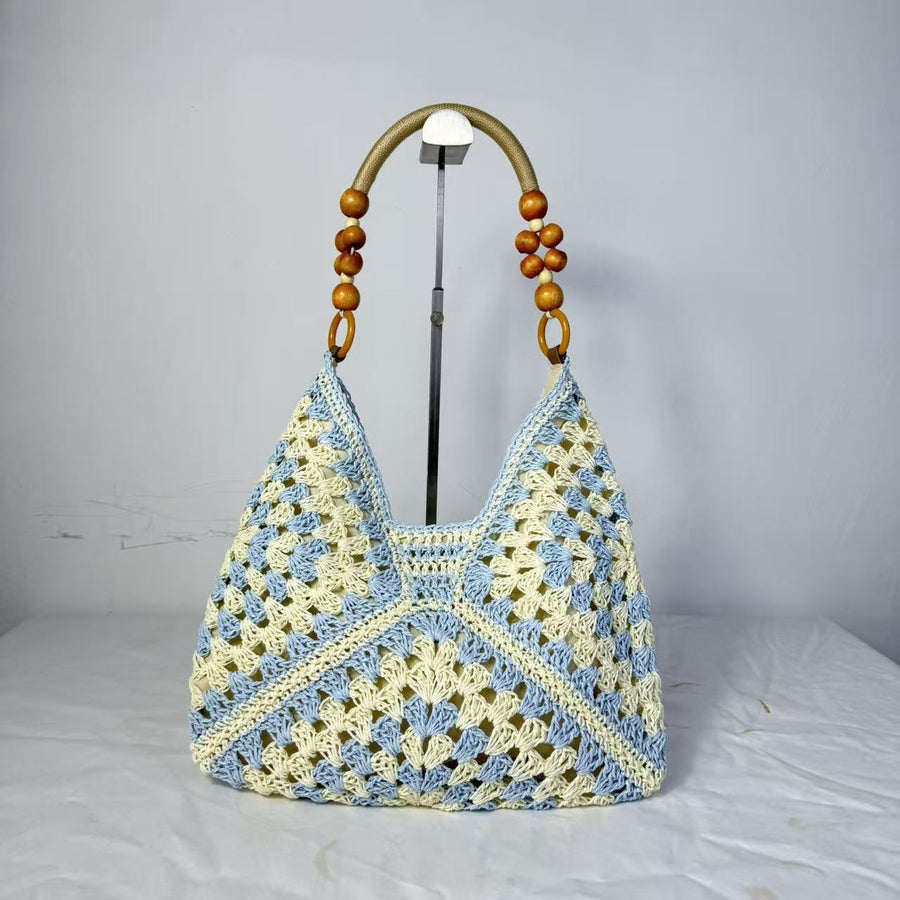 Open-Weave Beach Tote Bag