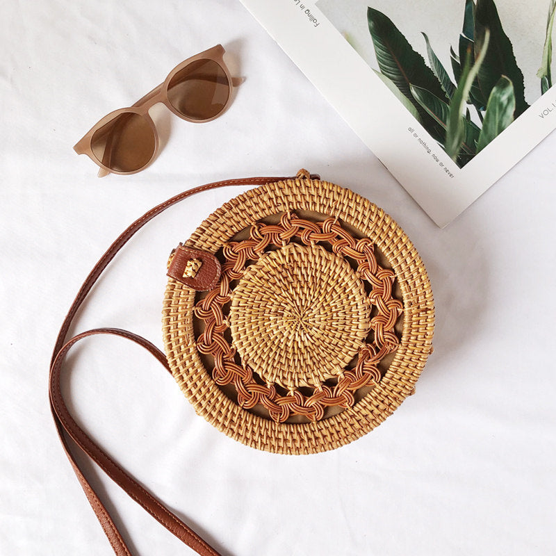 Vietnamese Rattan Crossbody Bag
