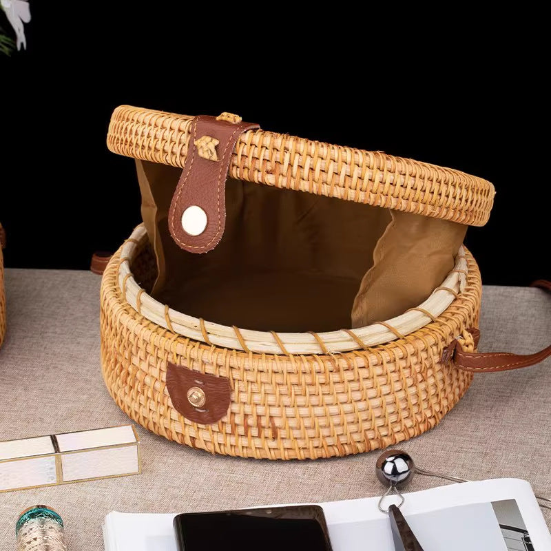 Vietnamese Rattan Crossbody Bag