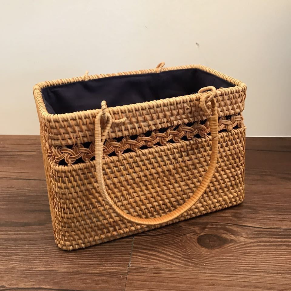 Vietnamese Rattan Crossbody Bag