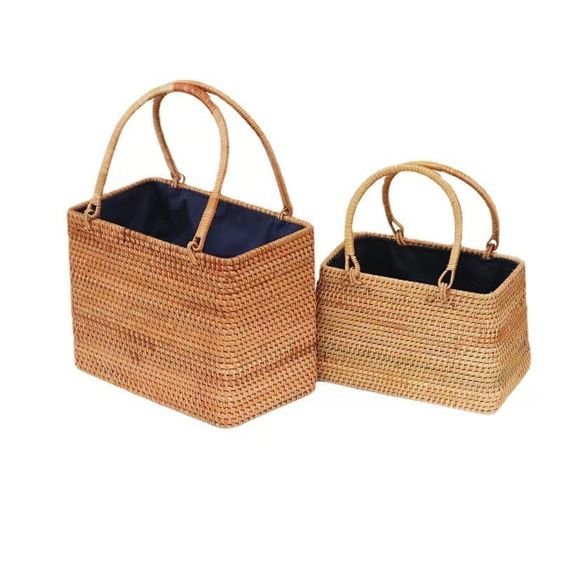Vietnamese Rattan Basket Bag
