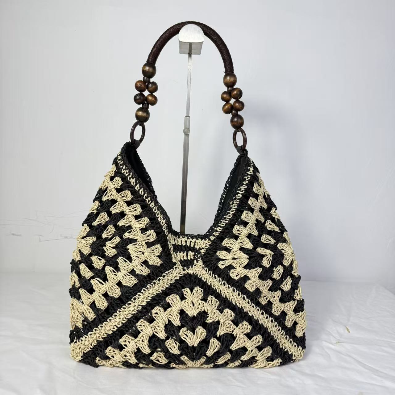 Open-Weave Beach Tote Bag