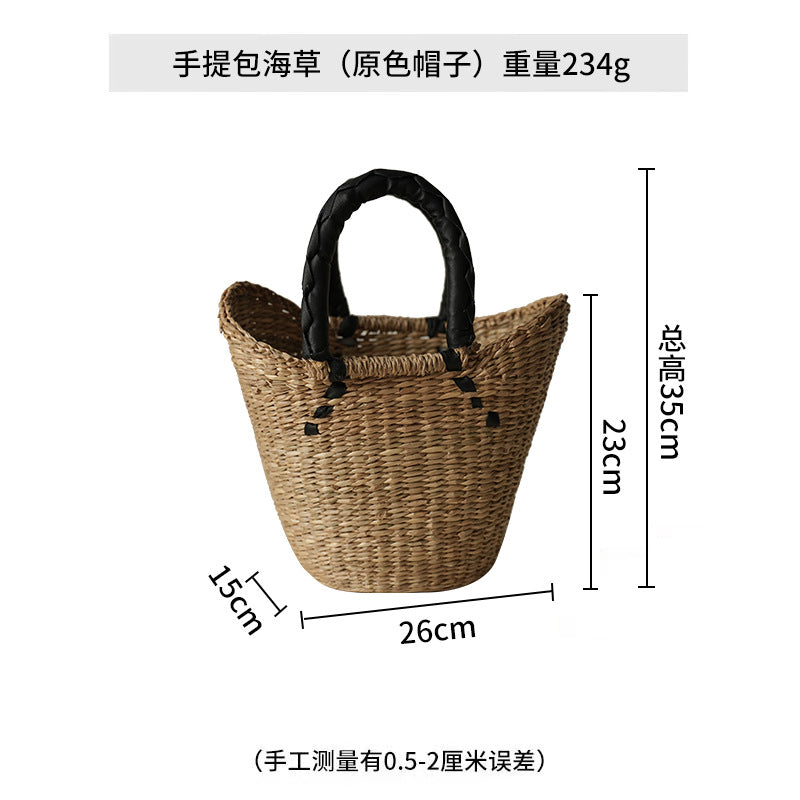 Nordic Woven Round Handbag