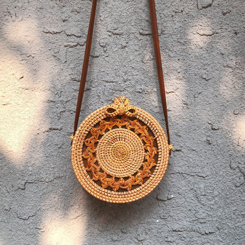 Vietnamese Rattan Crossbody Bag
