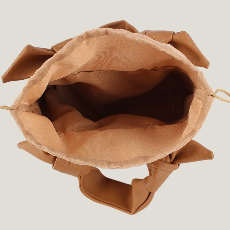 PU Straw Casual Tote Bag