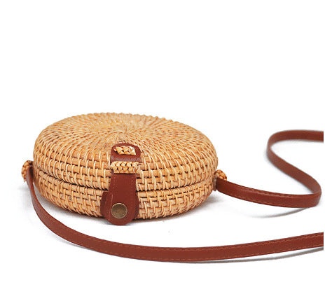 Mini Rattan Crossbody Bag