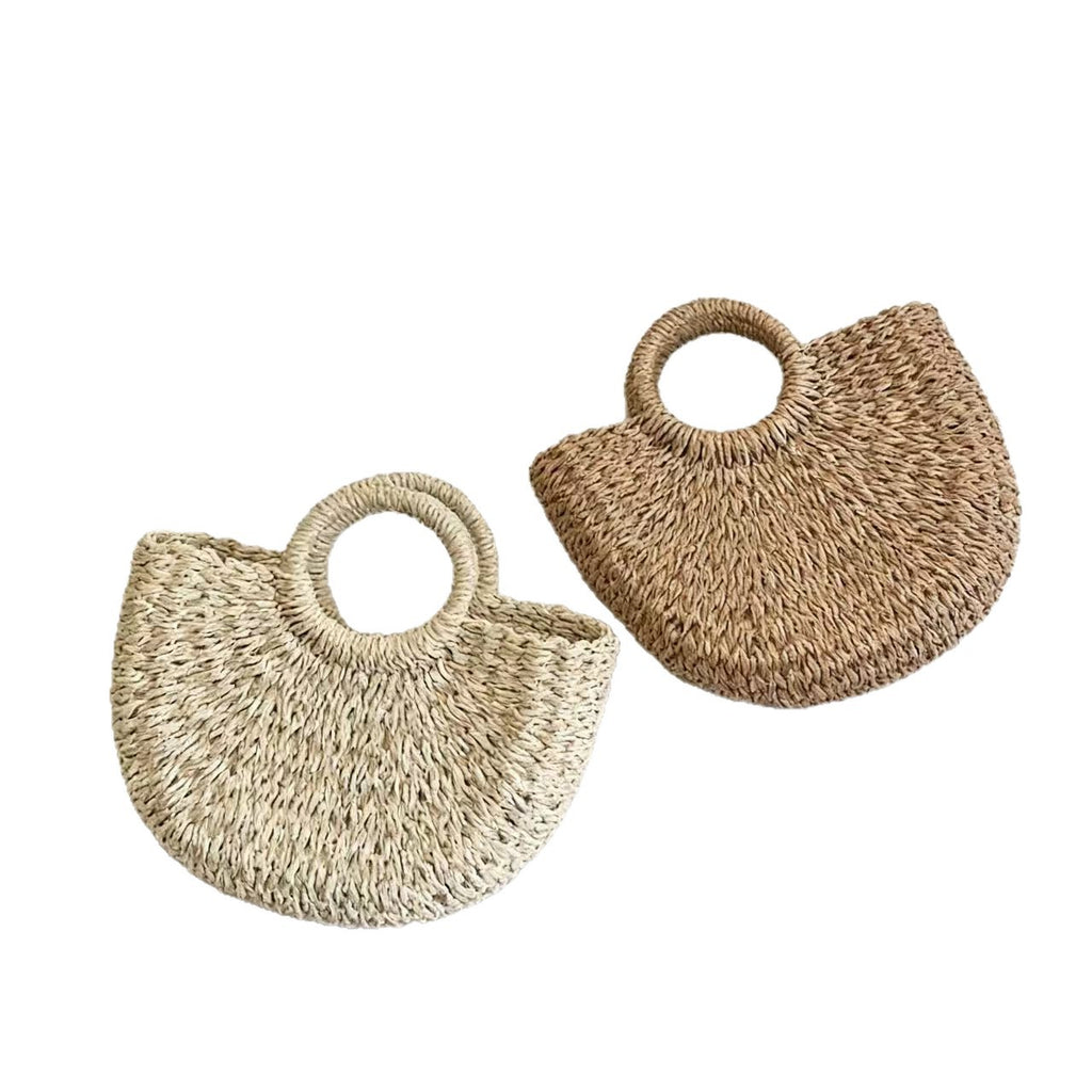 French Straw Woven Tote Bag