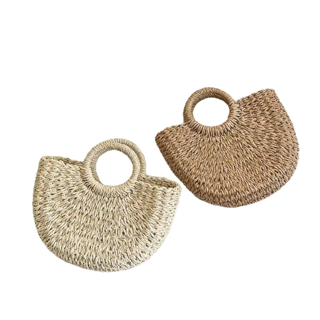 French Straw Woven Tote Bag