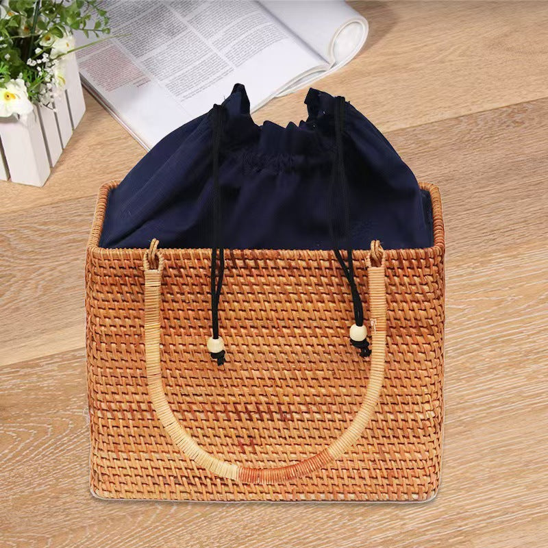 Vietnamese Rattan Basket Bag