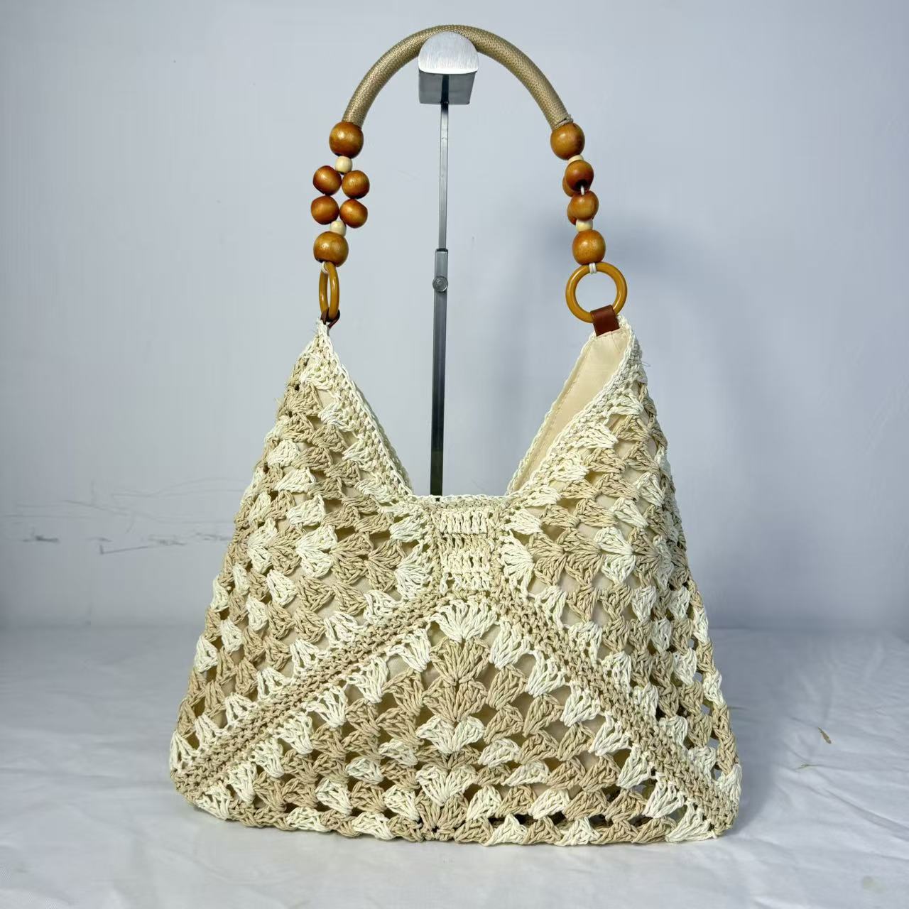 Open-Weave Beach Tote Bag