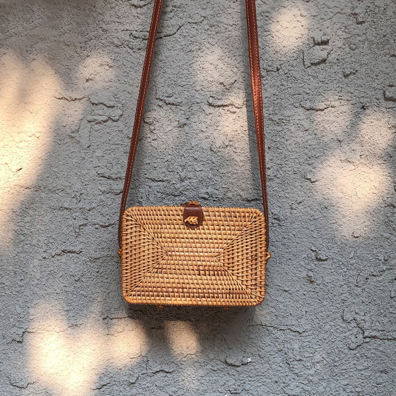 Vietnamese Rattan Crossbody Bag