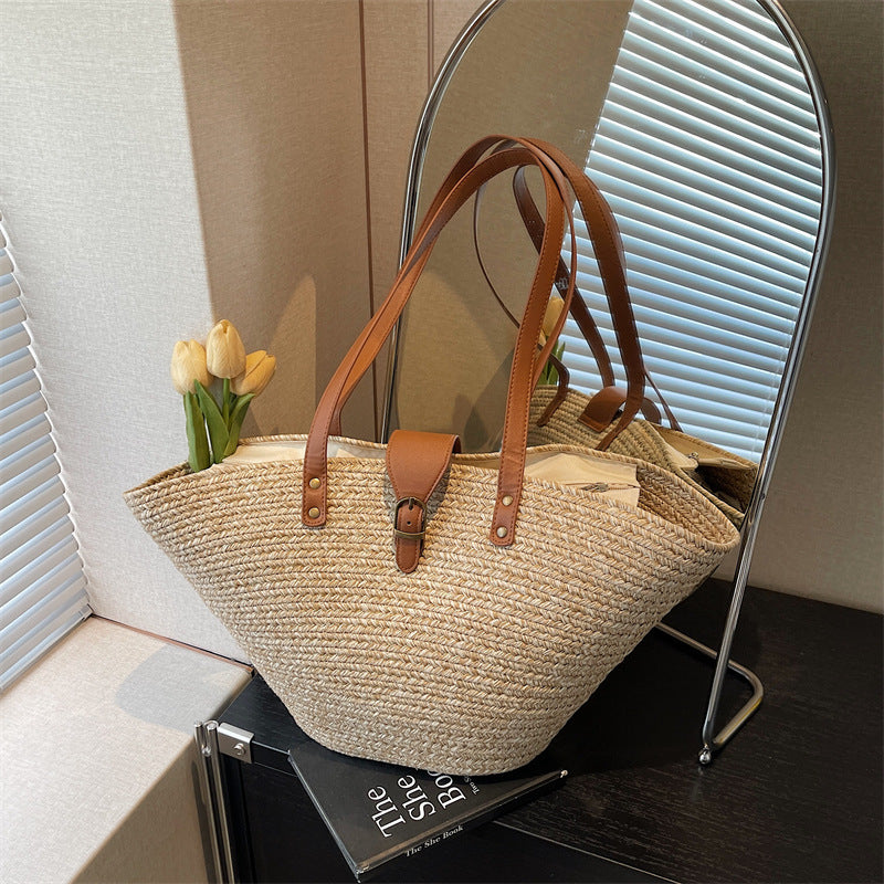 Retro Woven Everyday Tote