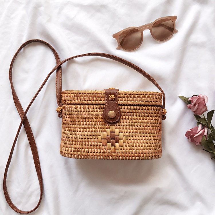 Vietnamese Rattan Crossbody Bag