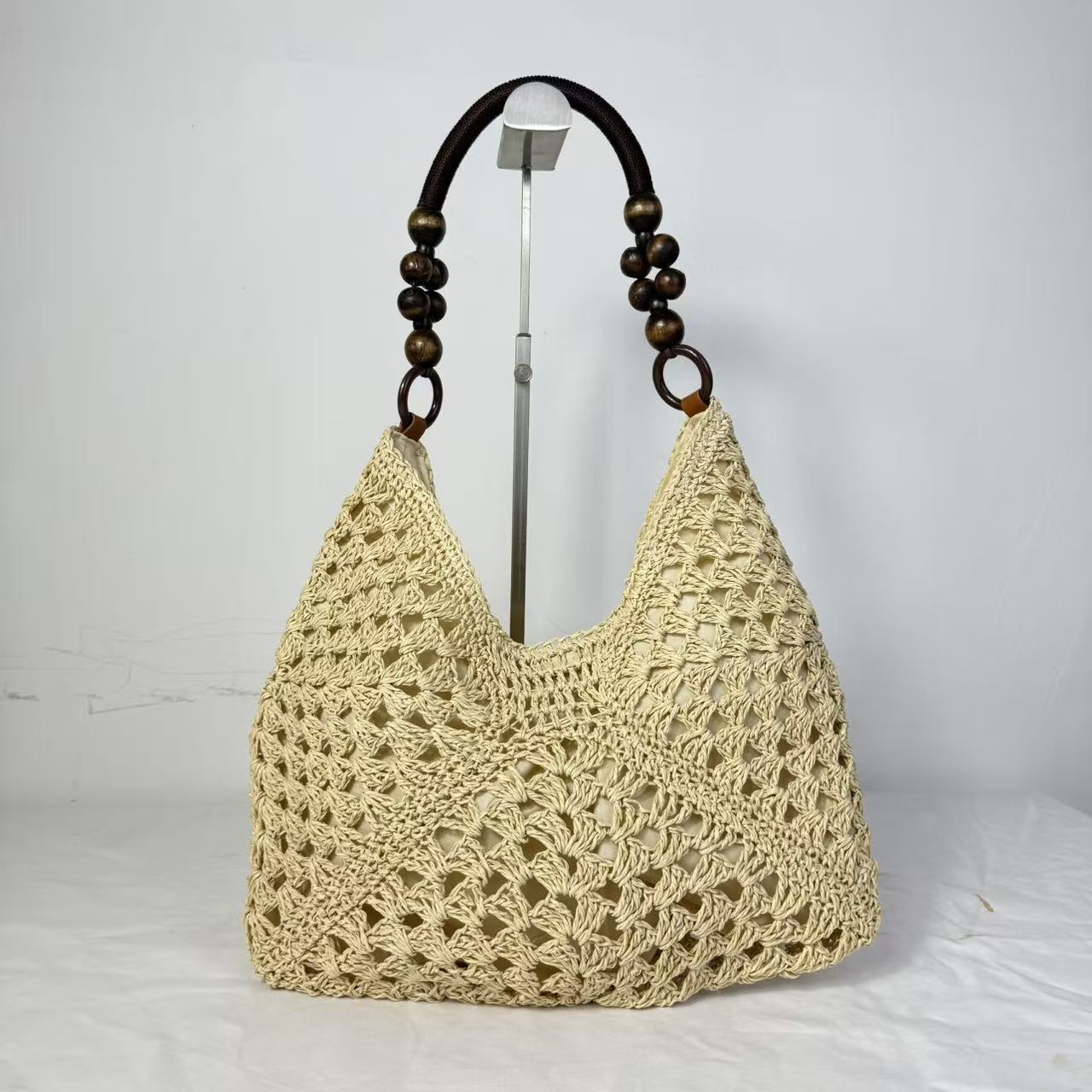 Open-Weave Beach Tote Bag
