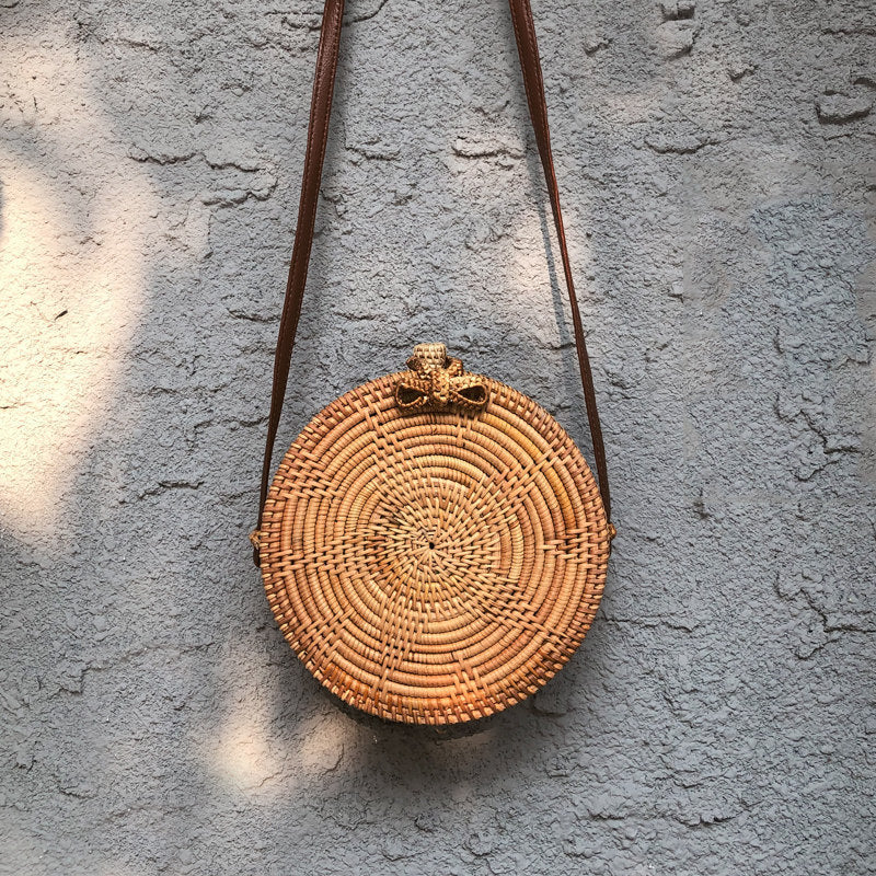 Vietnamese Rattan Crossbody Bag