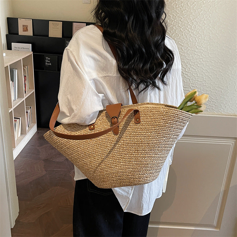 Retro Woven Everyday Tote
