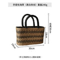 Nordic Woven Round Handbag