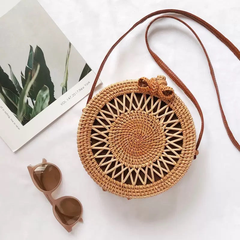 Vietnamese Rattan Crossbody Bag