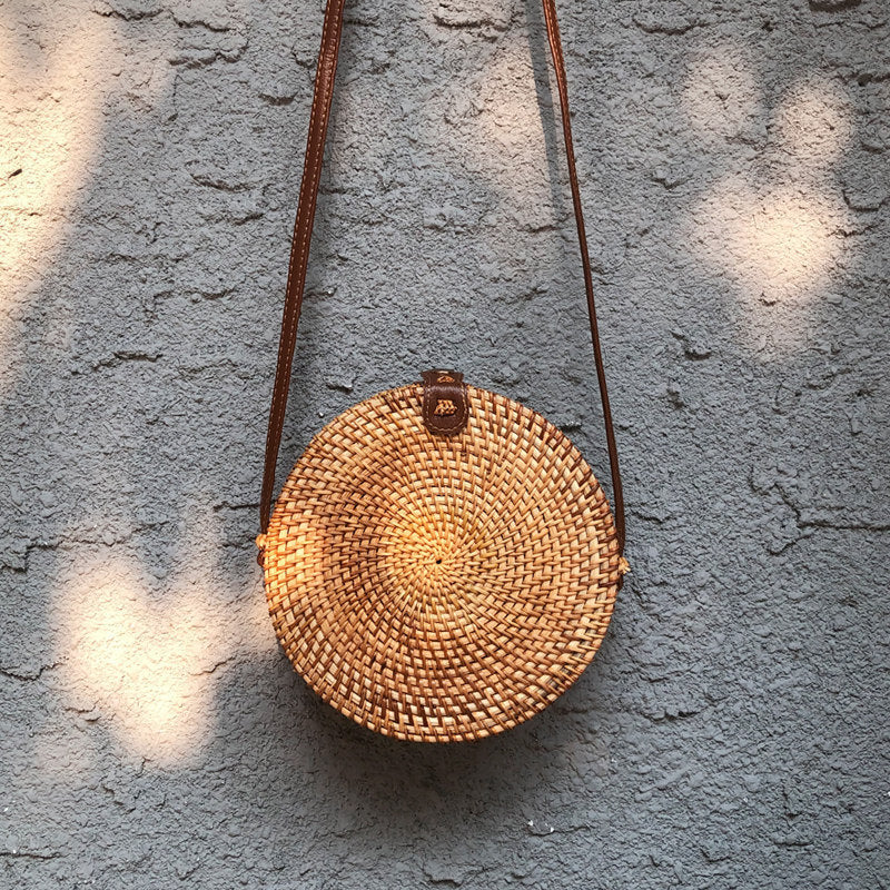 Vietnamese Rattan Crossbody Bag