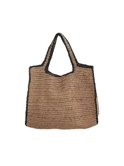 Coffee Paper Straw Tote Bag