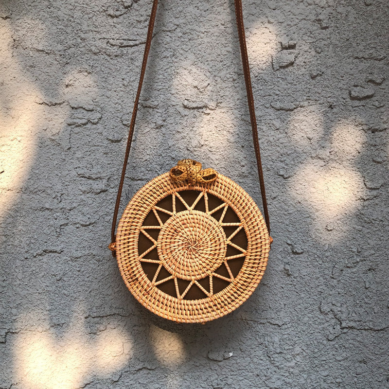Vietnamese Rattan Crossbody Bag