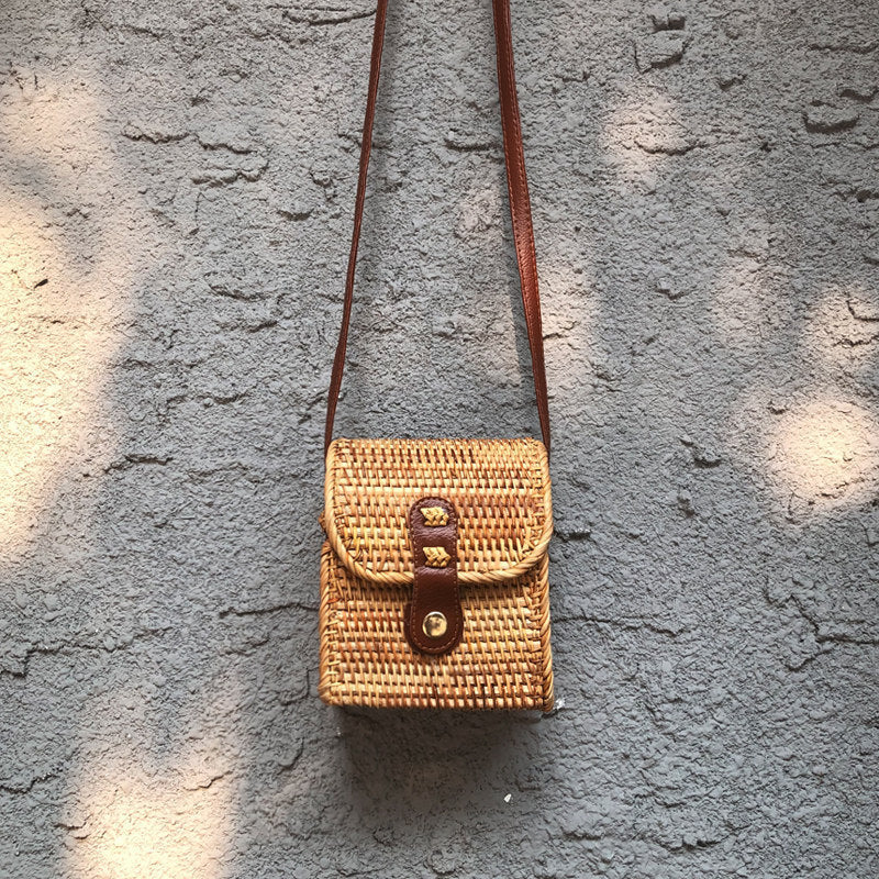 Vietnamese Rattan Crossbody Bag