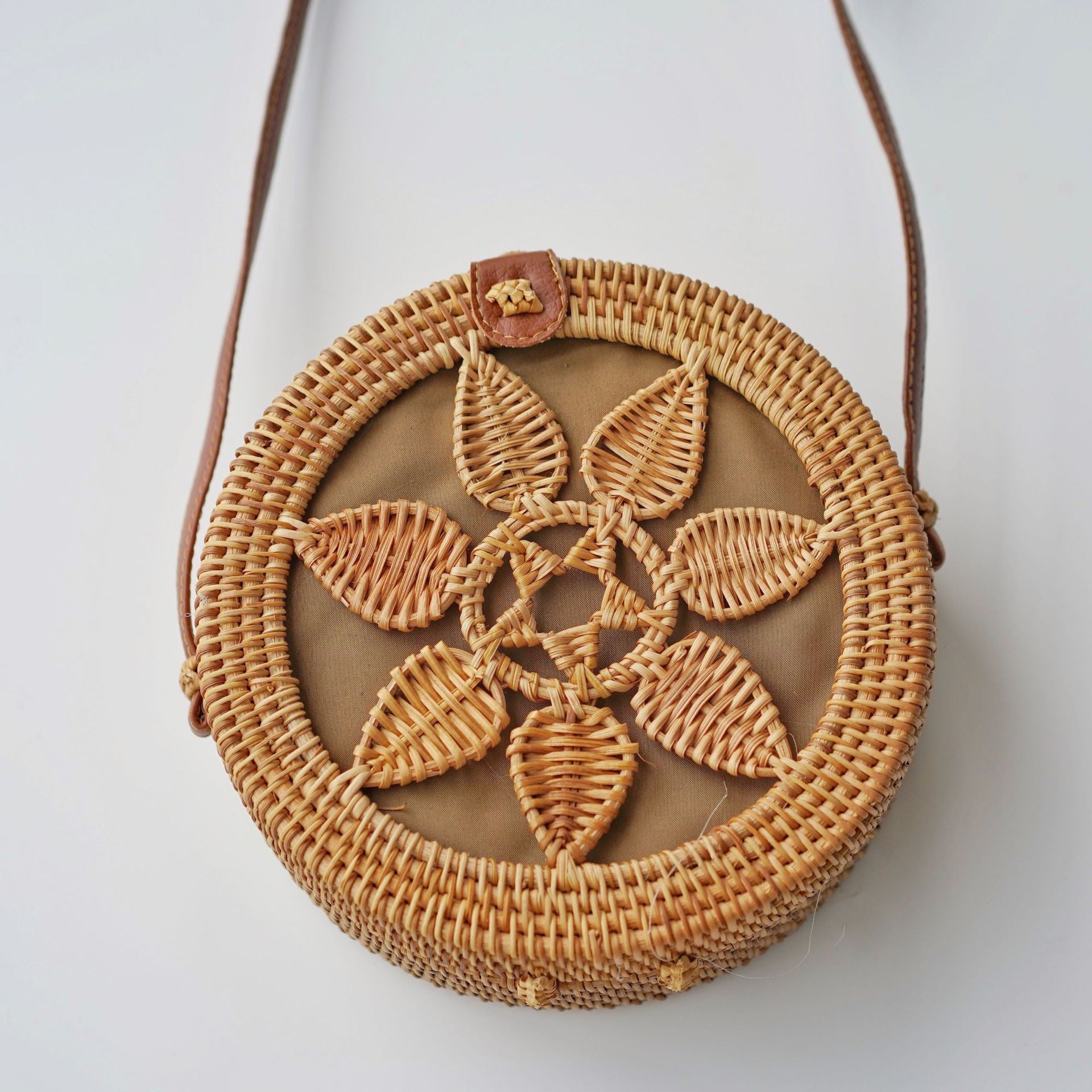 Vietnamese Rattan Crossbody Bag