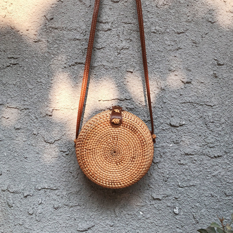 Vietnamese Rattan Crossbody Bag